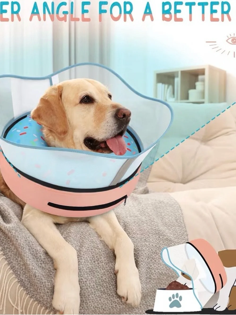 Inflatable Dog Collar Size M